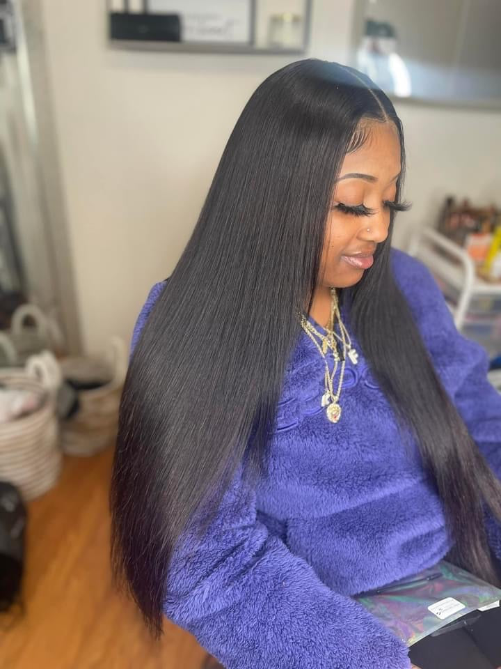 Straight Factory Made Closure Wig